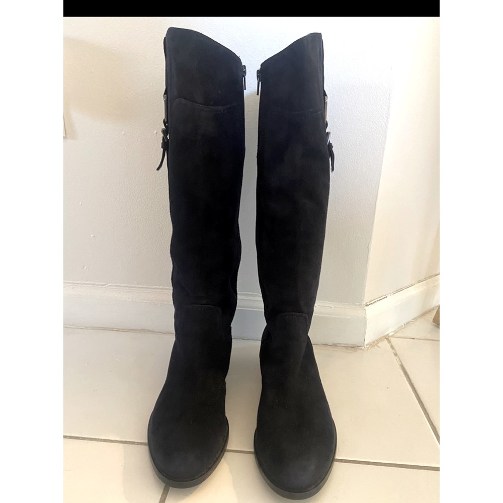 NITALI ITALIAN BLUE SUEDE BOOTS